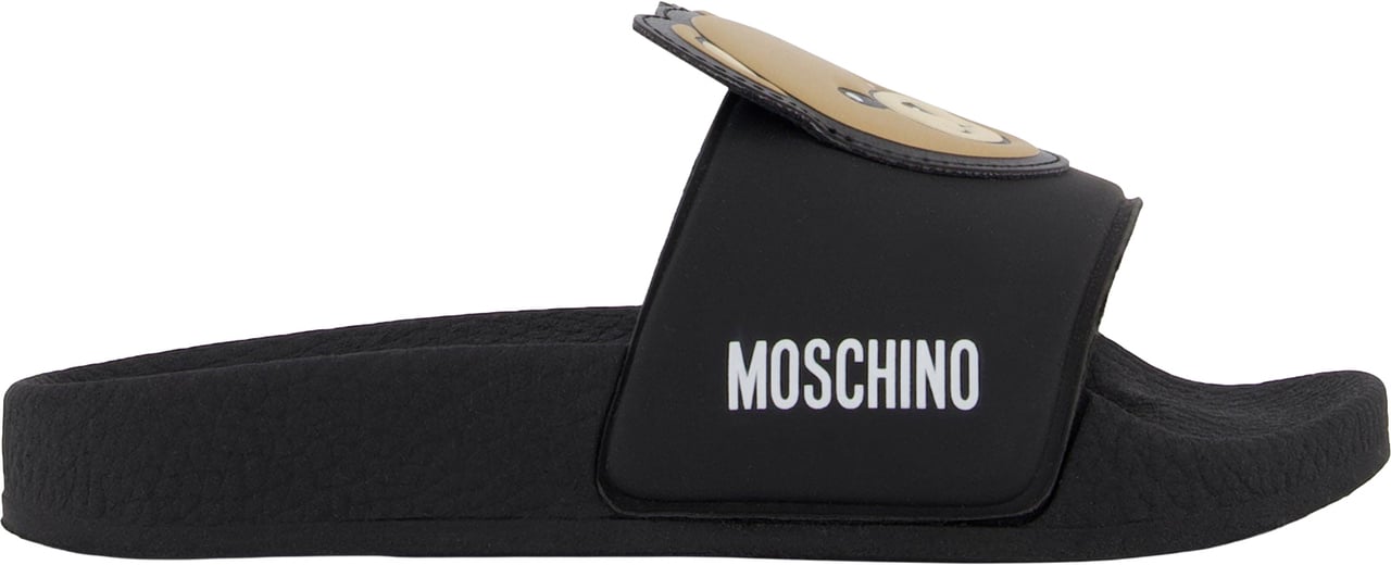 Moschino Unisex Slippers In Zwart Zwart