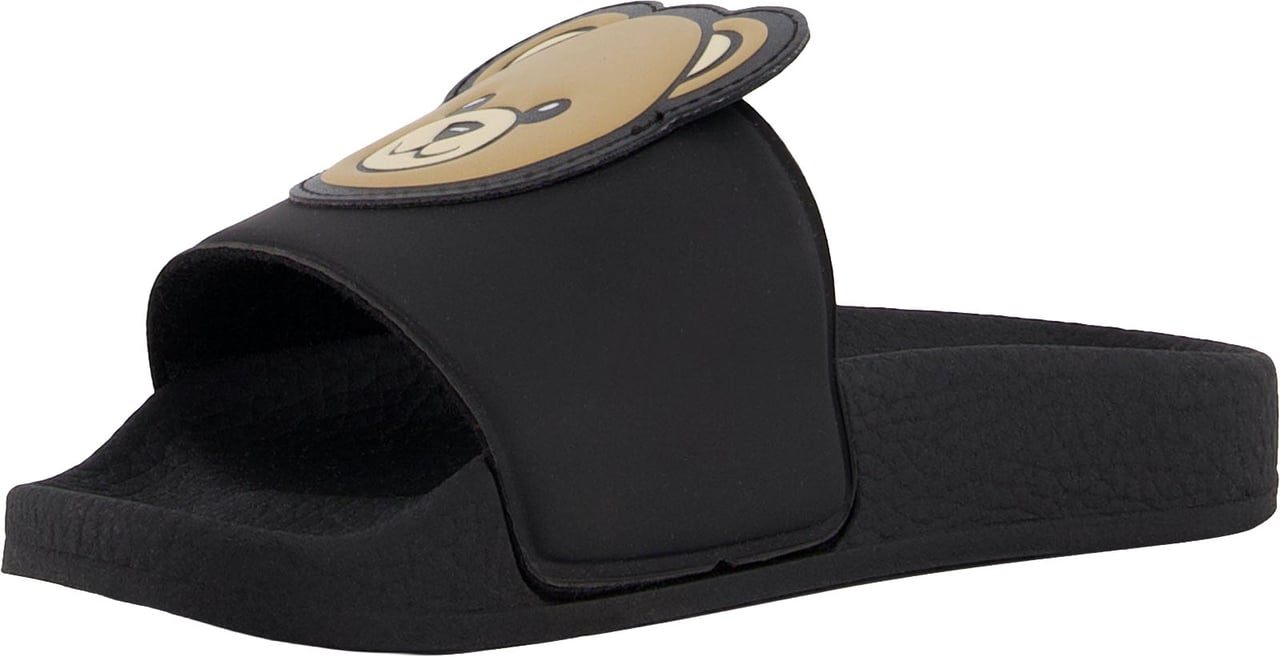 Moschino Unisex Slippers In Zwart Zwart