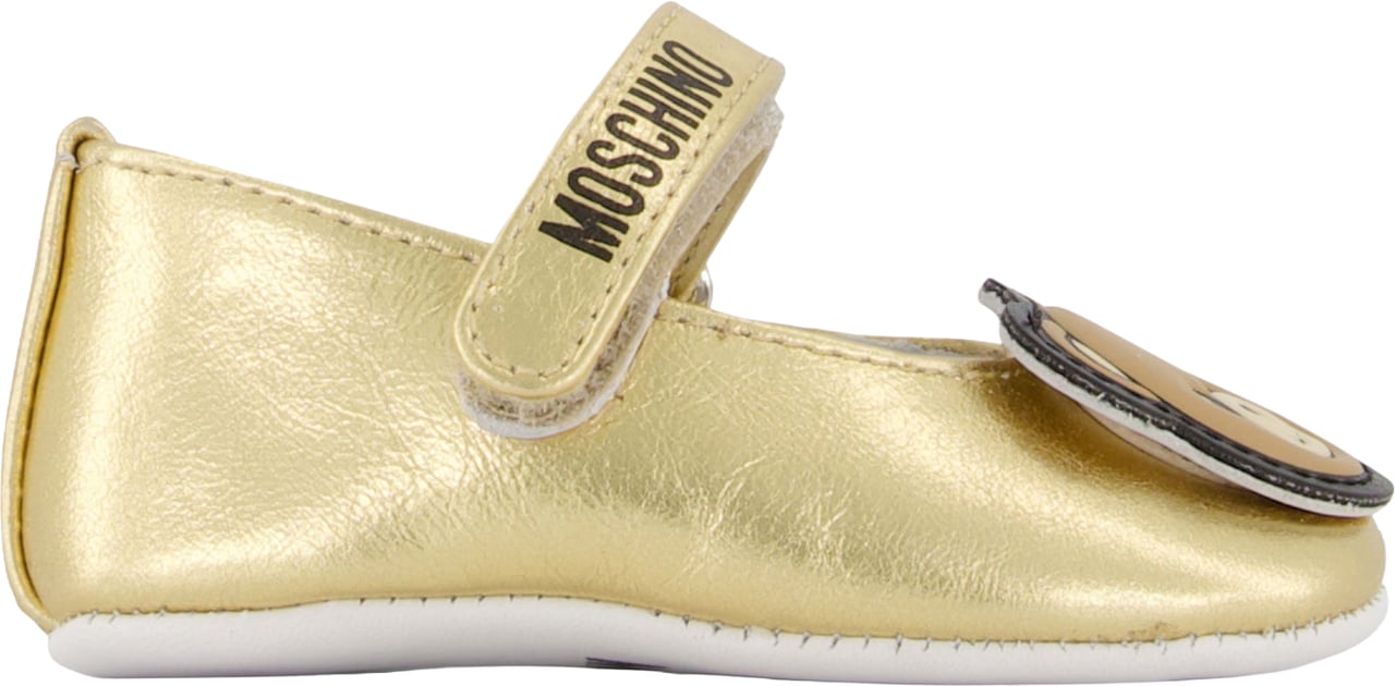 Moschino Baby Meisjes Schoenen In Goud Metallic
