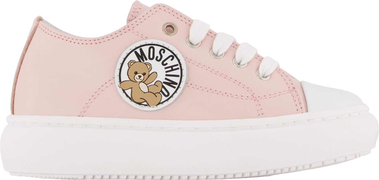 Moschino Meisjes Sneakers In Licht Roze Roze