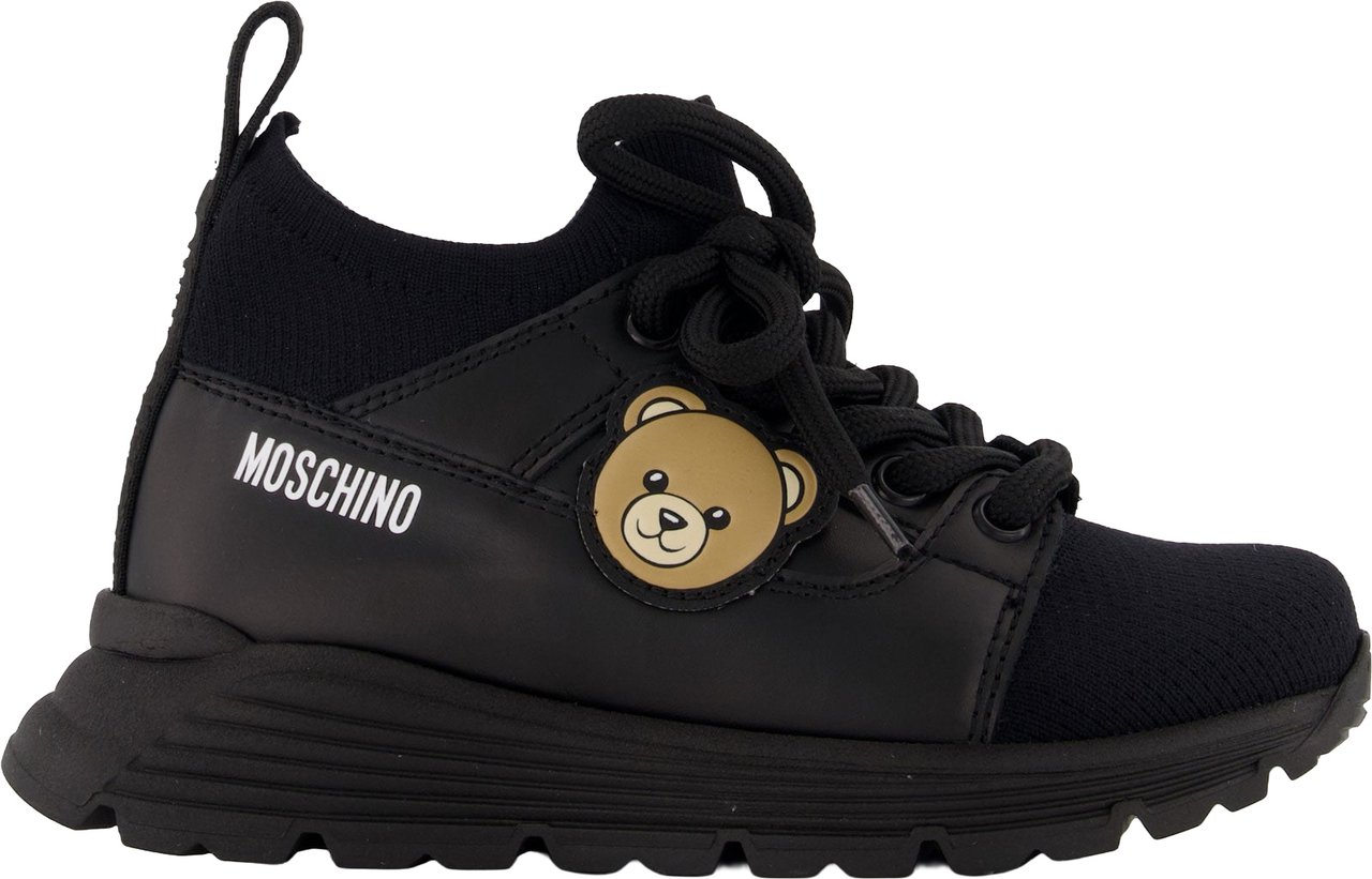 Moschino Unisex Sneakers In Zwart Zwart
