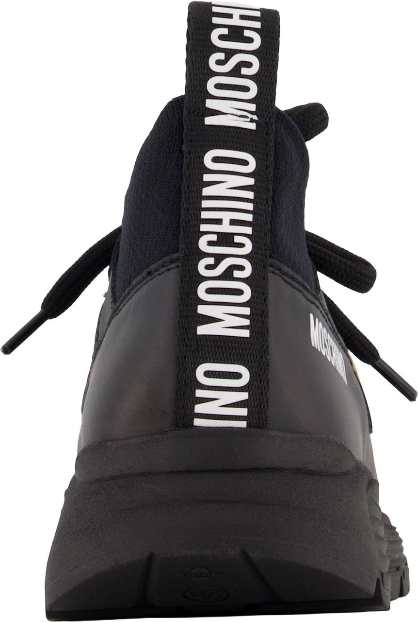 Moschino Unisex Sneakers In Zwart Zwart
