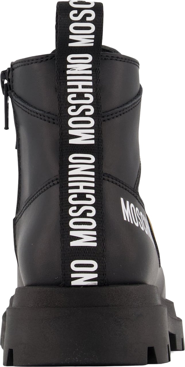 Moschino Unisex Laarzen In Zwart Zwart