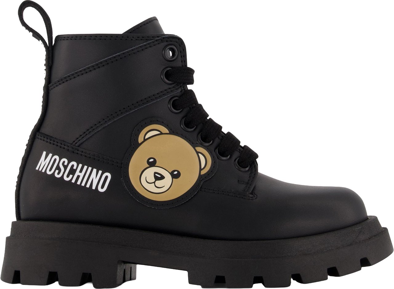 Moschino Unisex Laarzen In Zwart Zwart