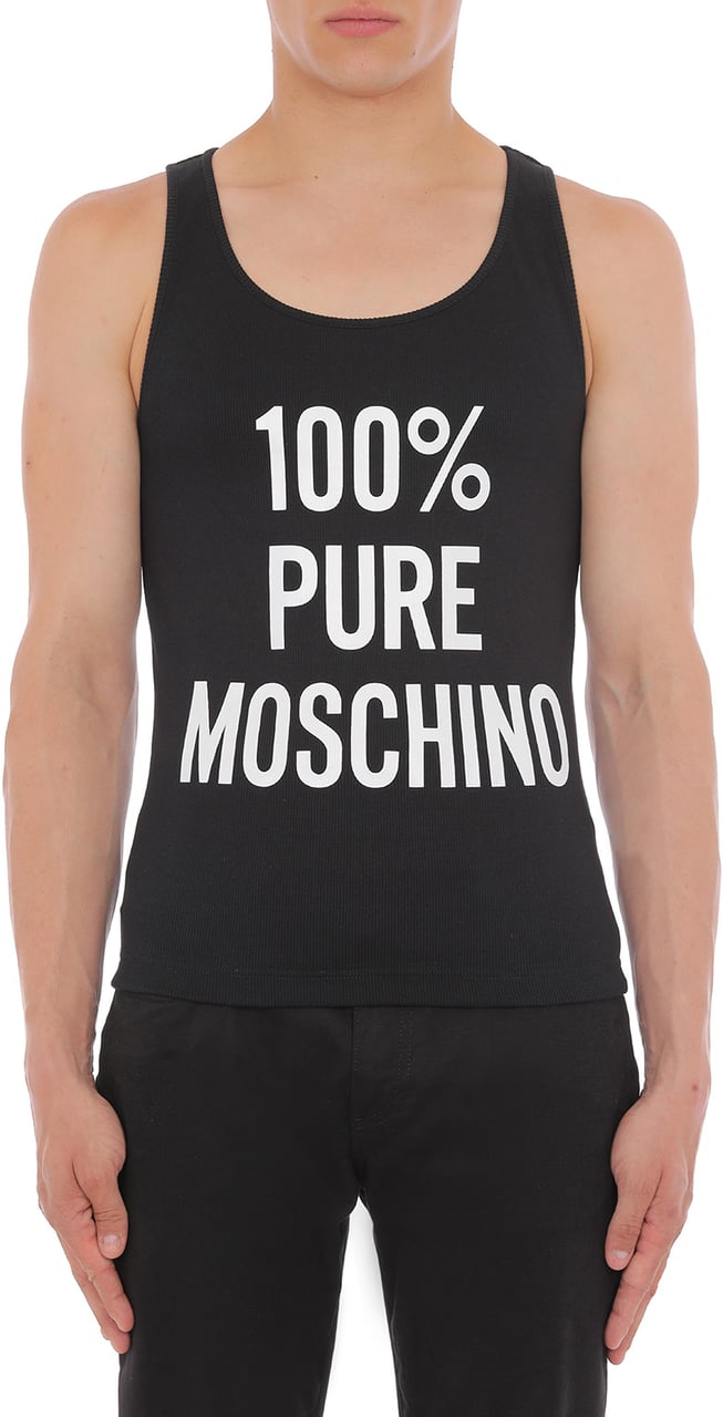 Moschino T-Shirts And Polos Black Zwart