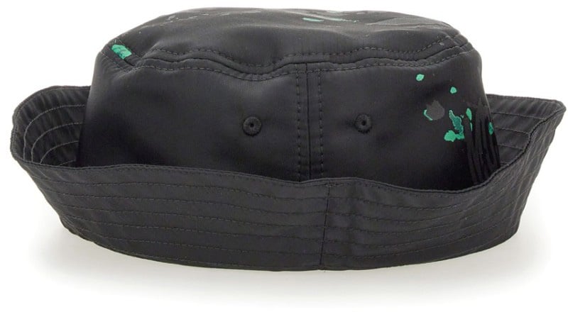 Moschino Bucket Hat With Logo Zwart
