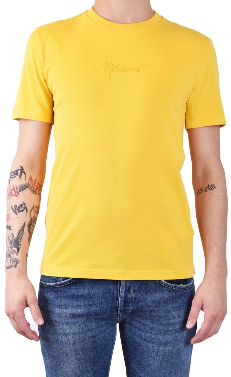Moschino Men T-Shirt Geel