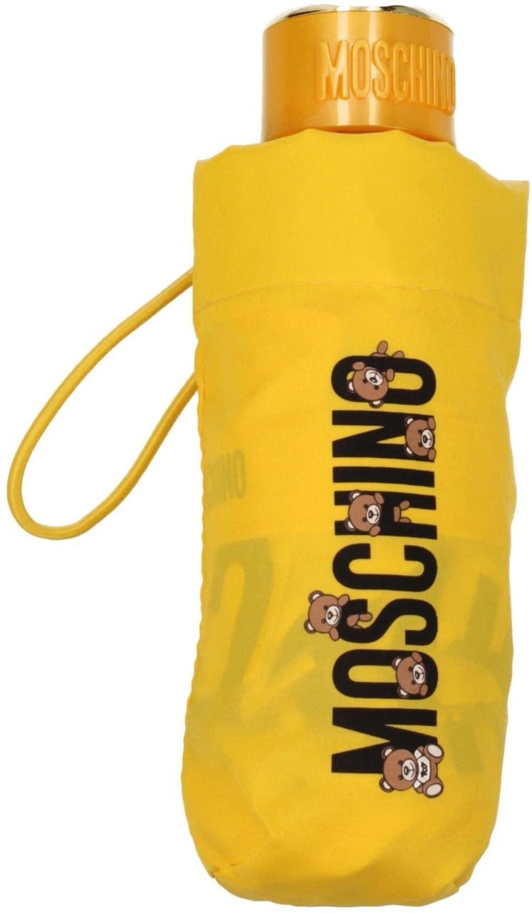 Moschino Moschino Yellow Polyester Umbrella Geel
