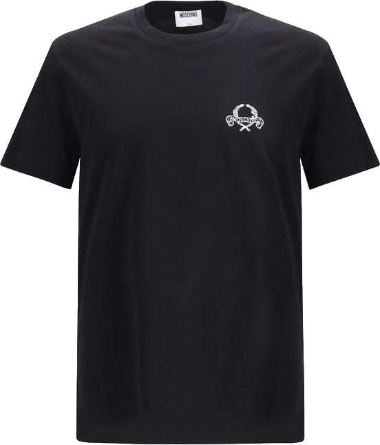 Moschino Black Cotton T-Shirt Zwart