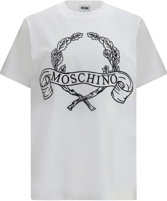 Moschino White Cotton T-Shirt Wit