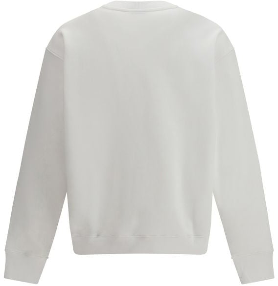 Moschino White Cotton Sweatshirt Wit