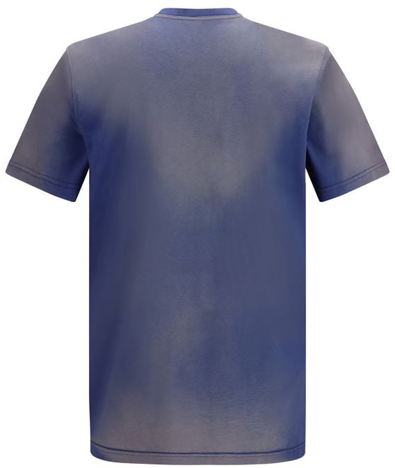 Moschino Blue Cotton T-Shirt Blauw