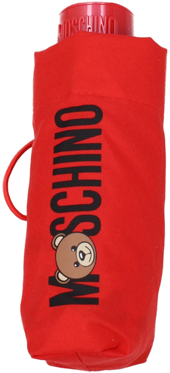 Moschino Moschino Red Polyester Umbrella Rood