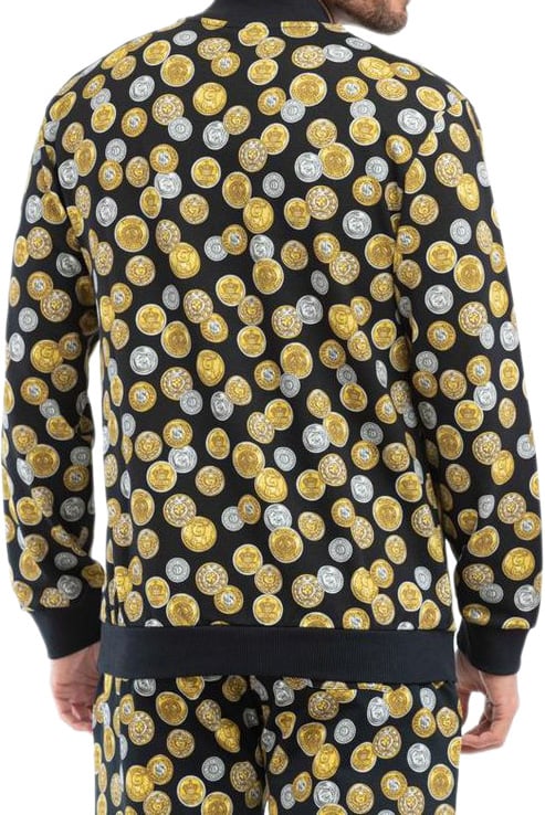 Moschino Black Cotton Sweatshirt Zwart