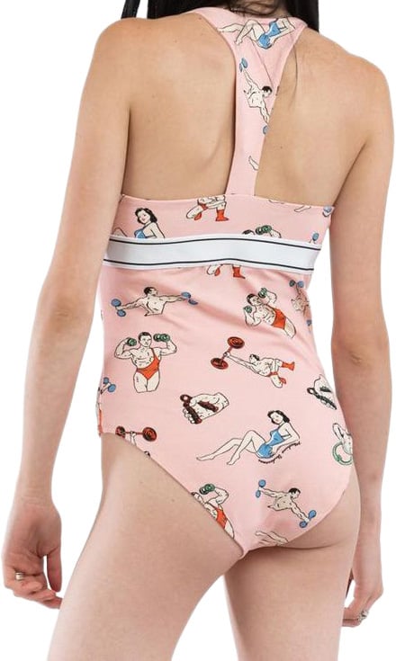 Moschino Moschino Pink Cotton Bodysuit Roze