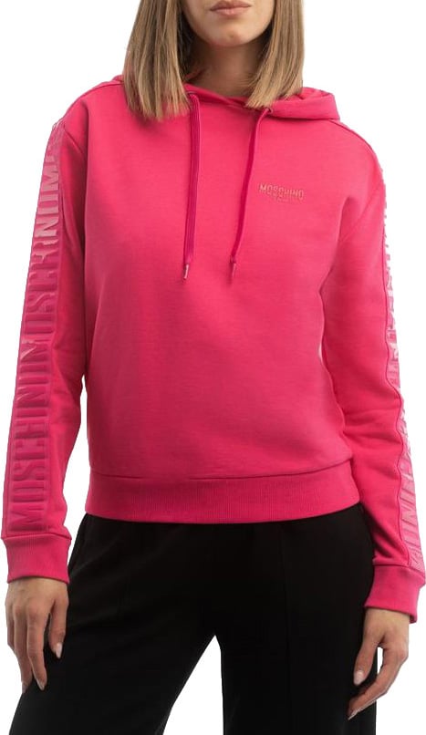 Moschino Fuchsia Cotton Sweatshirt Roze