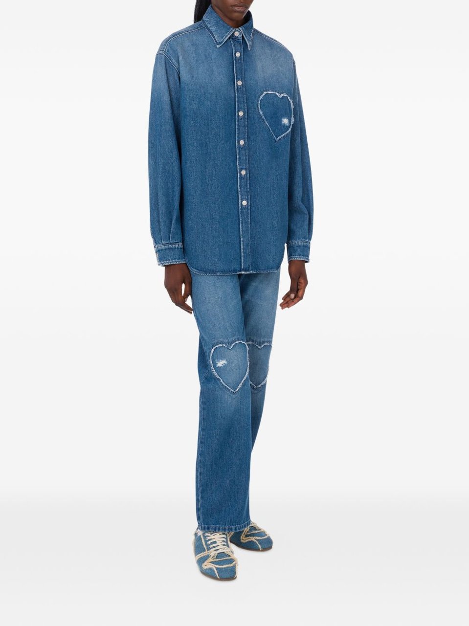 Moschino Top Denim Blauw