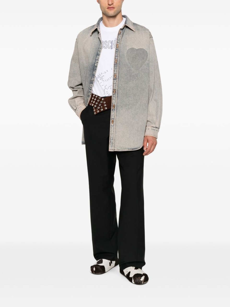 Moschino Shirts Grey Lichtgrijs