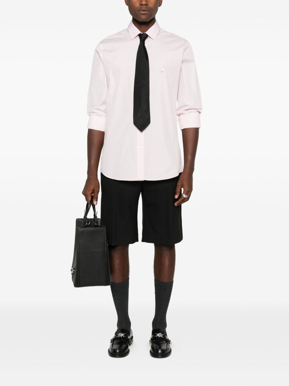 Moschino Long-Sleeved Cotton Shirt Wit