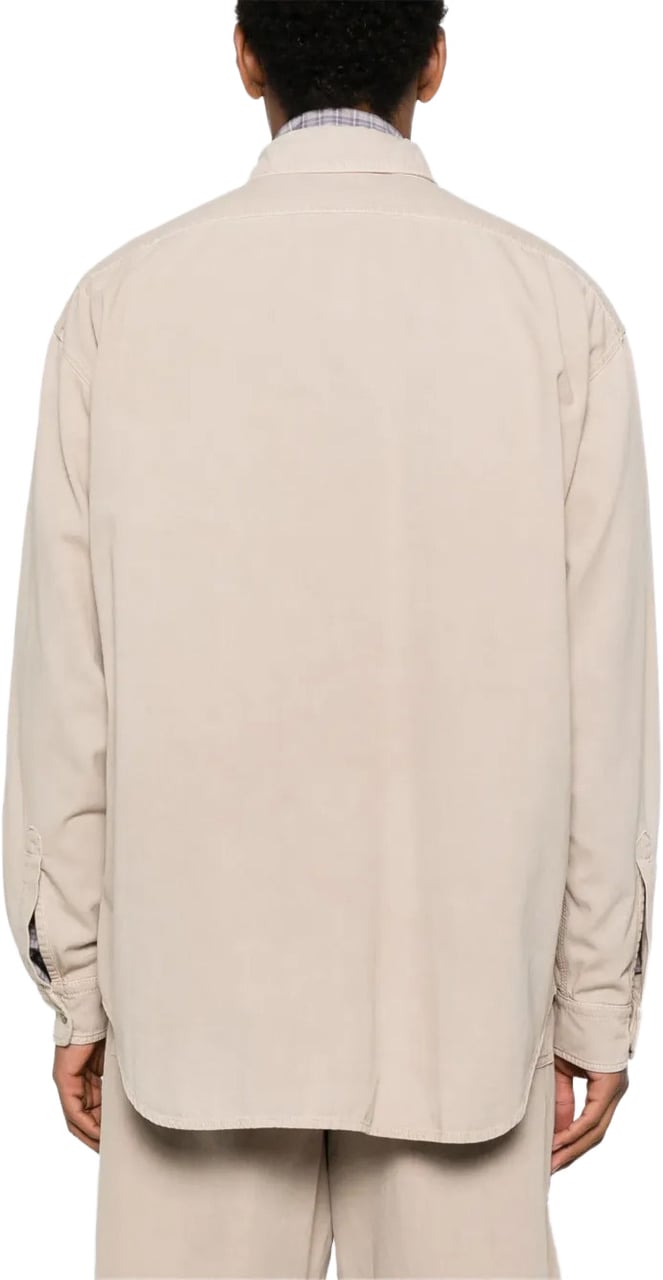 Moschino Tailored White Shirt With Structured Collar And Buttoned Cuffs Neutraal