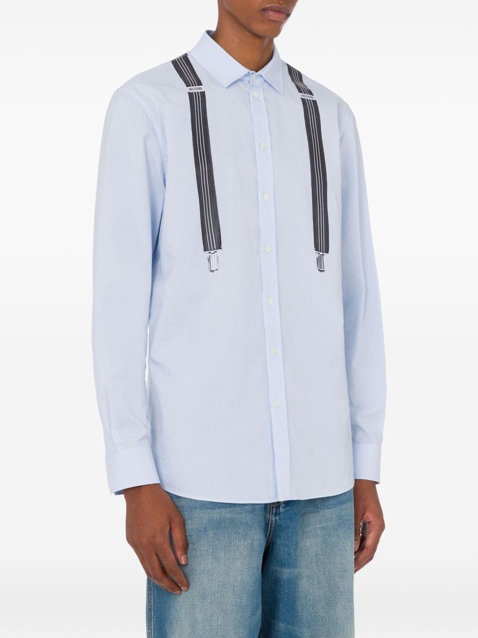 Moschino Shirts Blue Lichtblauw