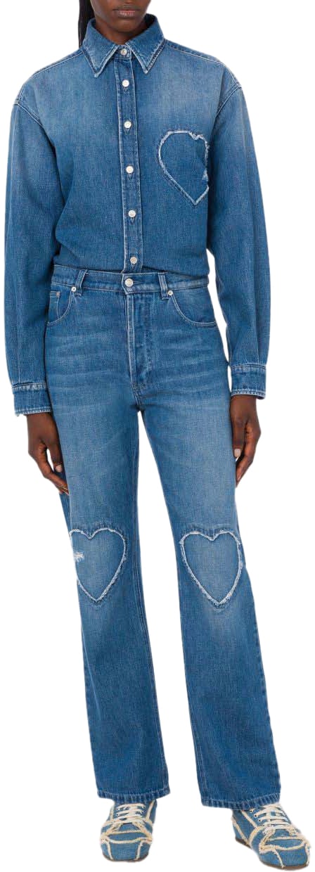 Moschino Trousers Denim Blauw