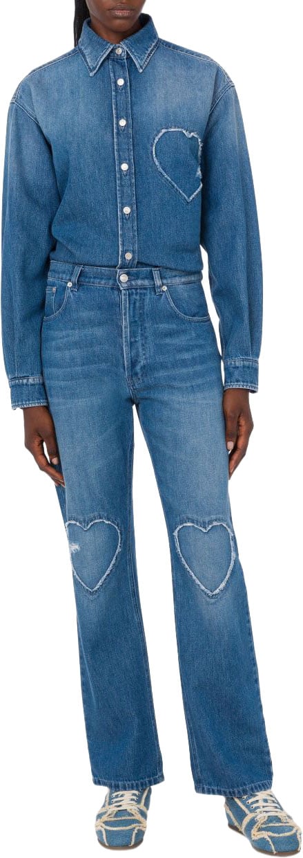 Moschino Trousers Denim Blauw