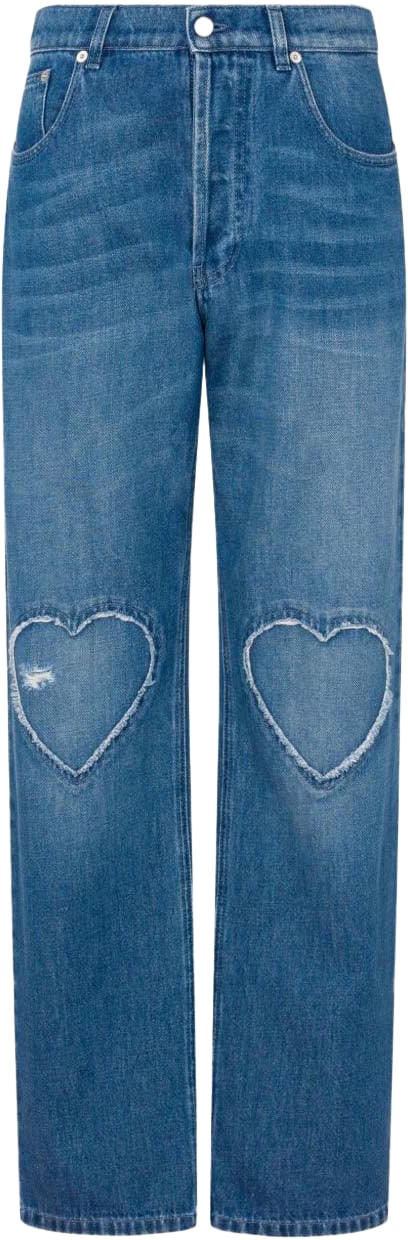 Moschino Trousers Denim Blauw