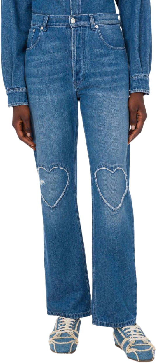 Moschino Trousers Denim Blauw