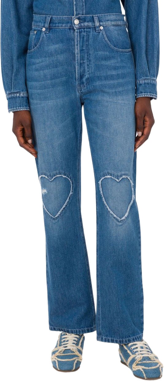 Moschino Trousers Denim Blauw