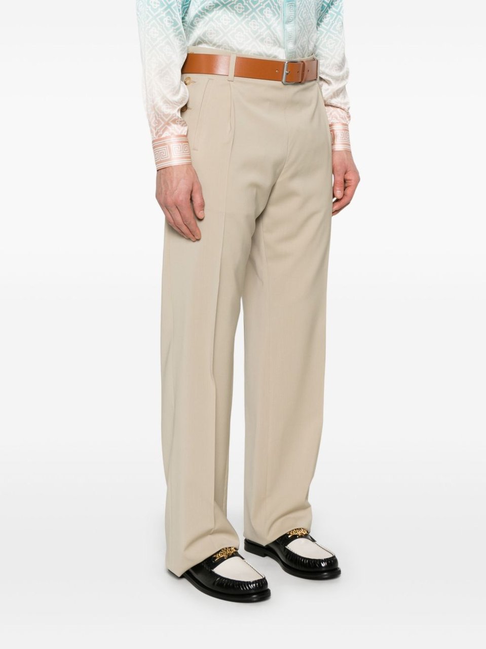 Moschino Light Beige Trousers Neutraal