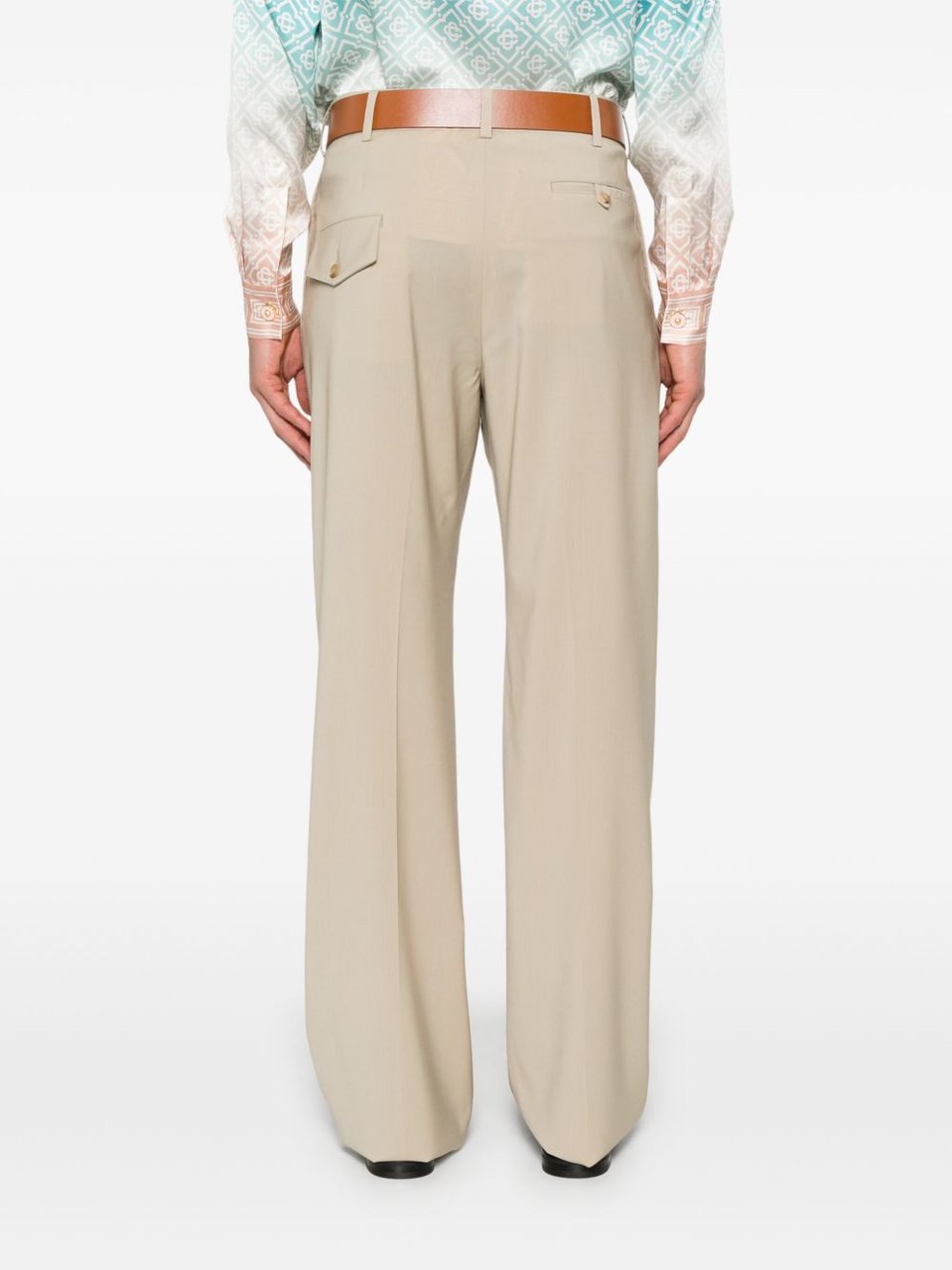 Moschino Light Beige Trousers Neutraal