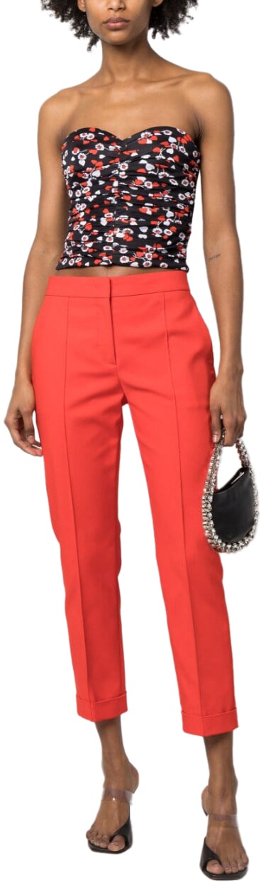 Moschino Trousers Red Rood