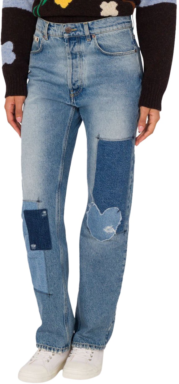 Moschino Trousers Denim Blauw