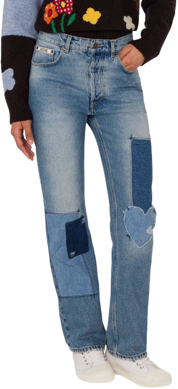 Moschino Trousers Denim Blauw