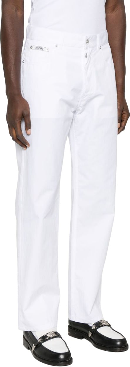 Moschino Classic White Trousers Wit