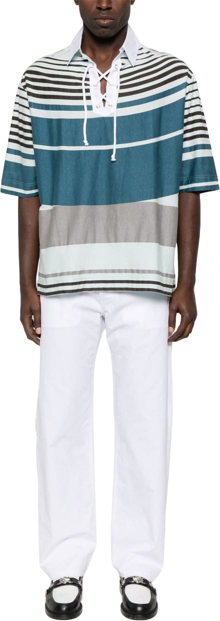 Moschino Classic White Trousers Wit