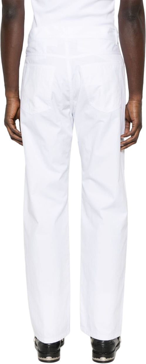 Moschino Classic White Trousers Wit