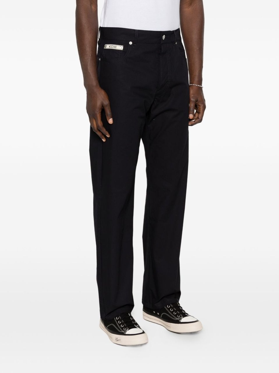 Moschino Trousers Dark Blue Zwart