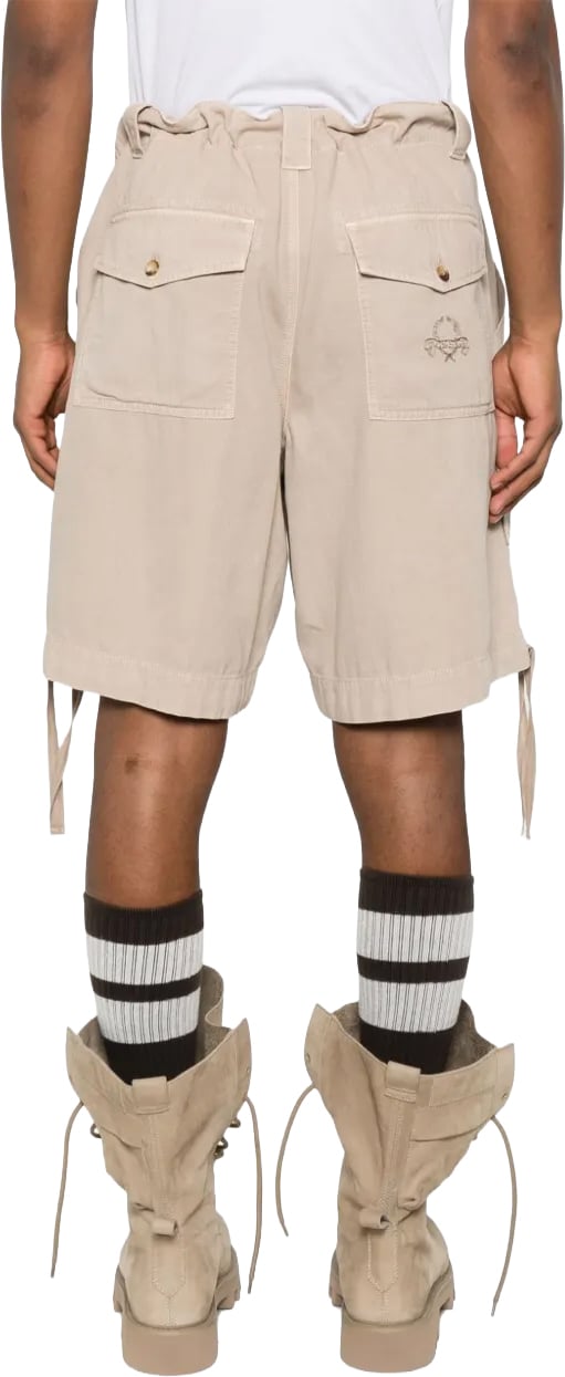 Moschino Straight-Leg Tailored shorts with Minimalist Design Neutraal