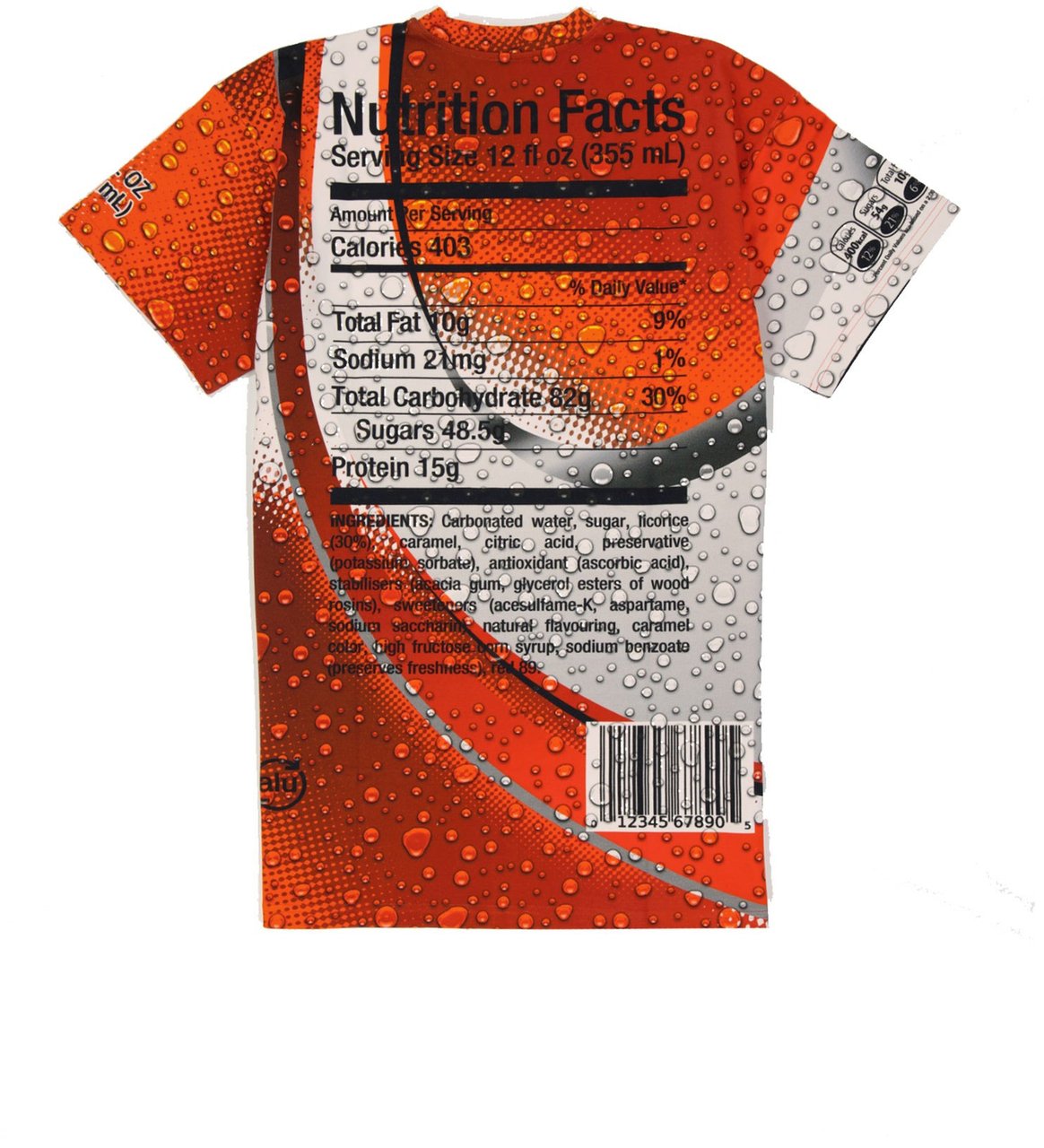 Moschino Moschino Couture Printed Cotton Mini Dress Oranje