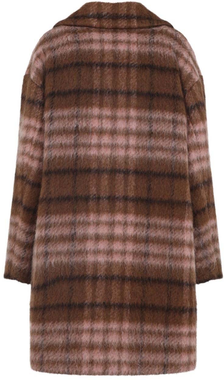 Moschino Coats Multi Brown Bruin