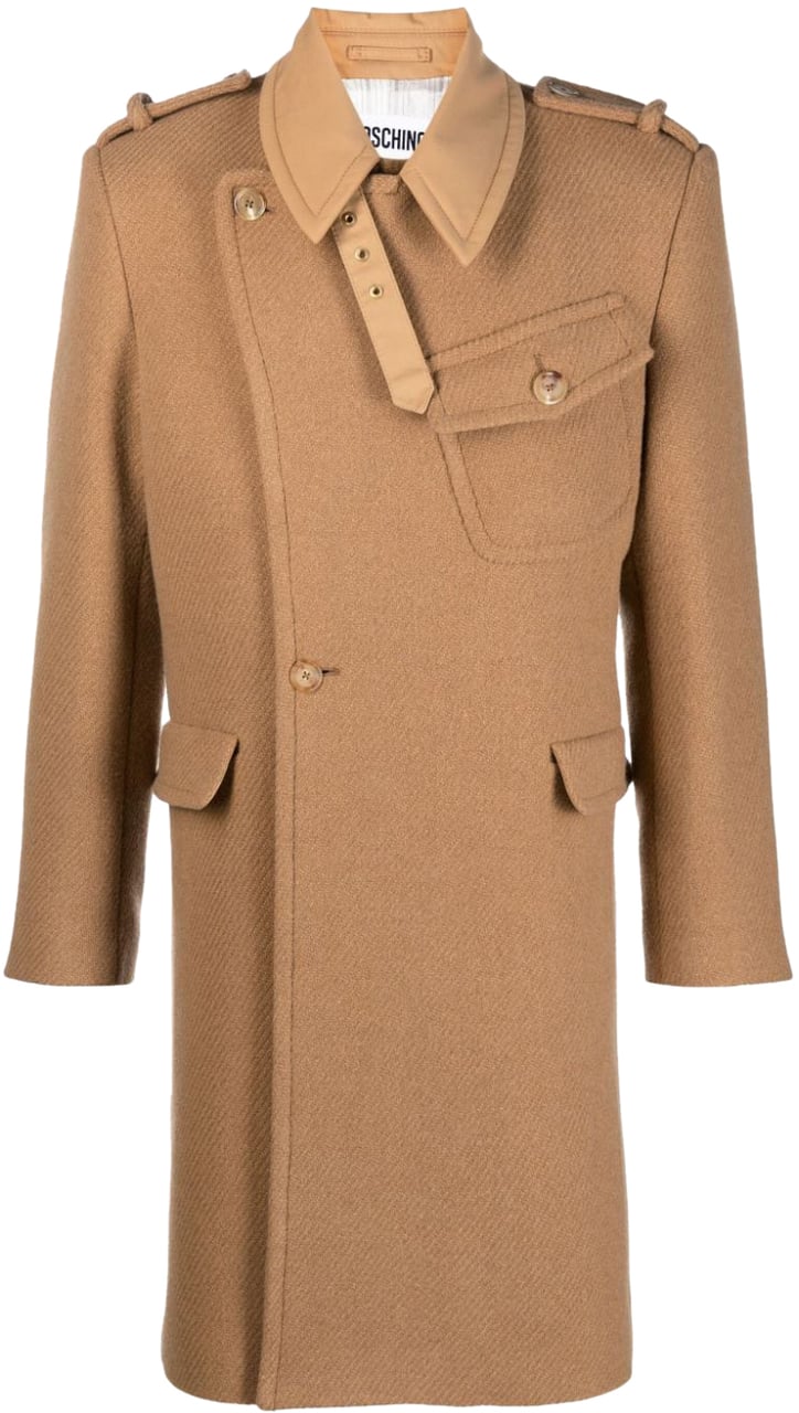 Moschino Coats Beige Beige