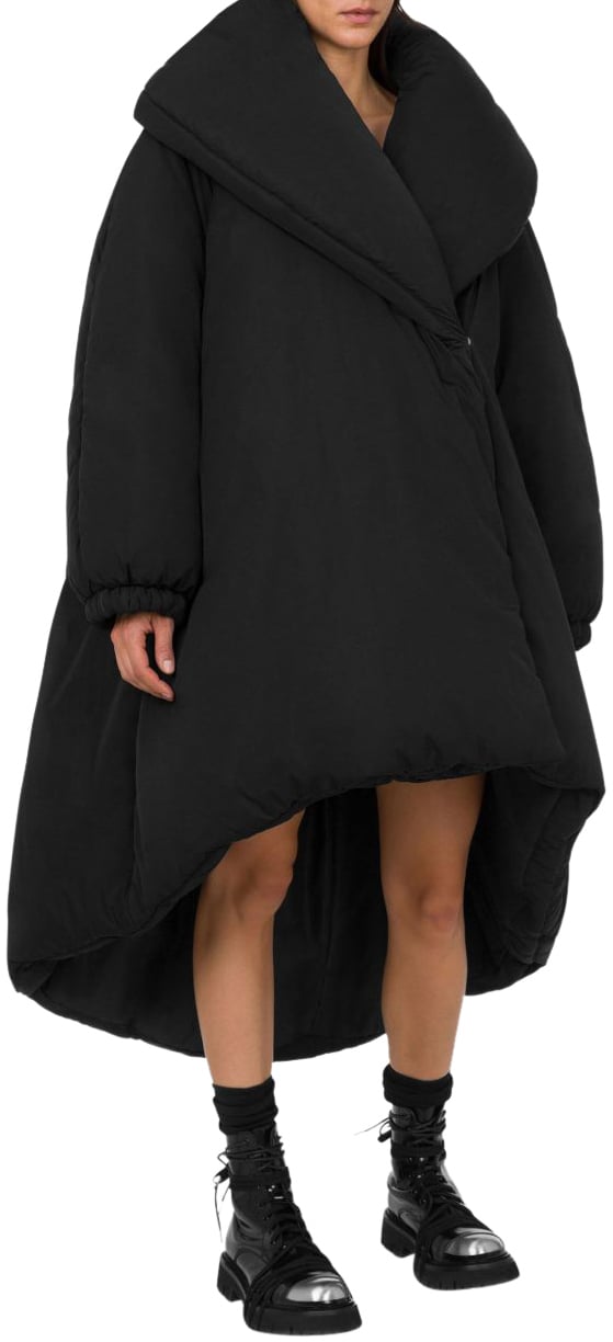 Moschino Coats Black Zwart
