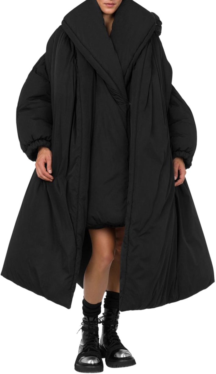 Moschino Coats Black Zwart
