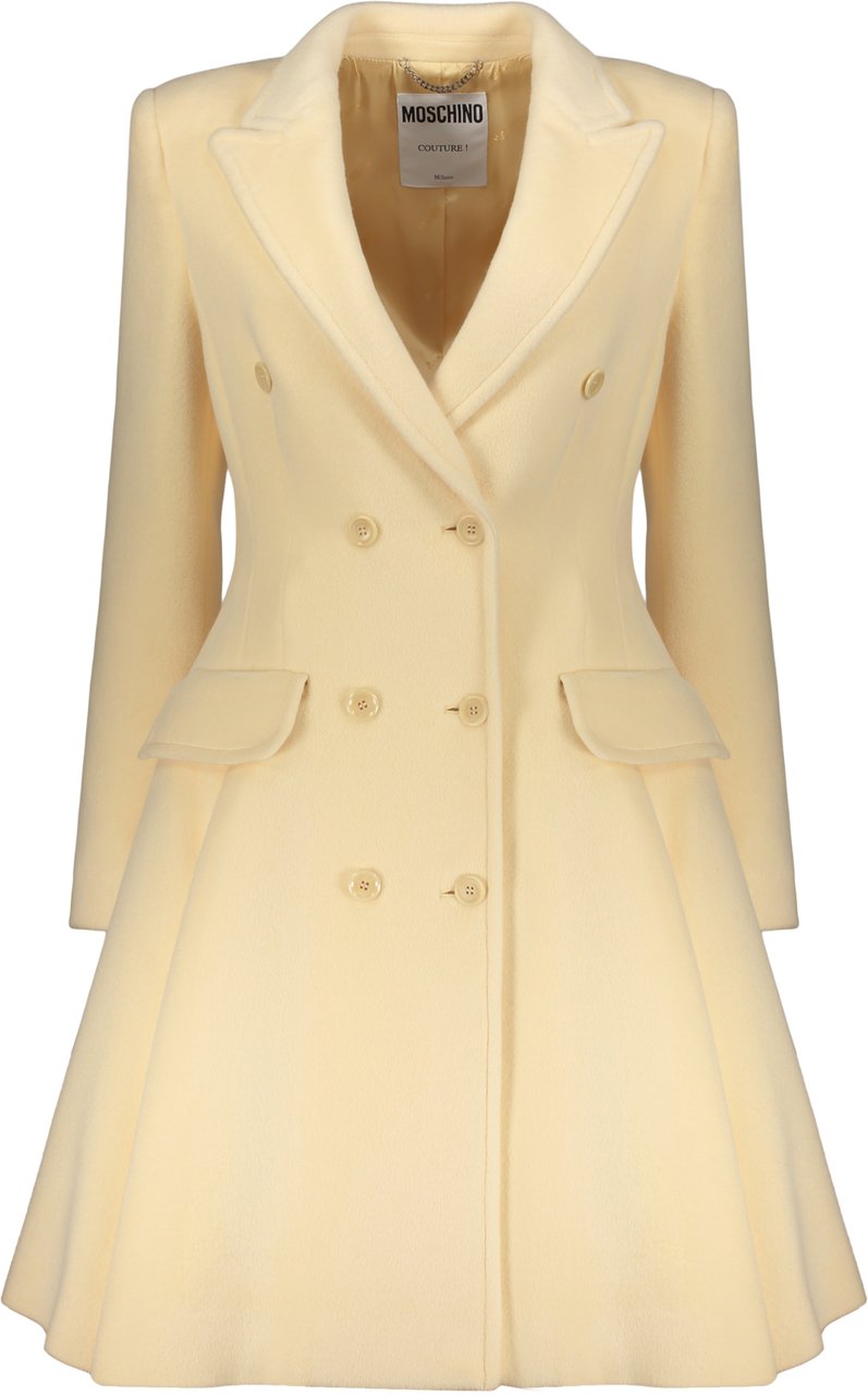 Moschino Double-breasted coat Neutraal