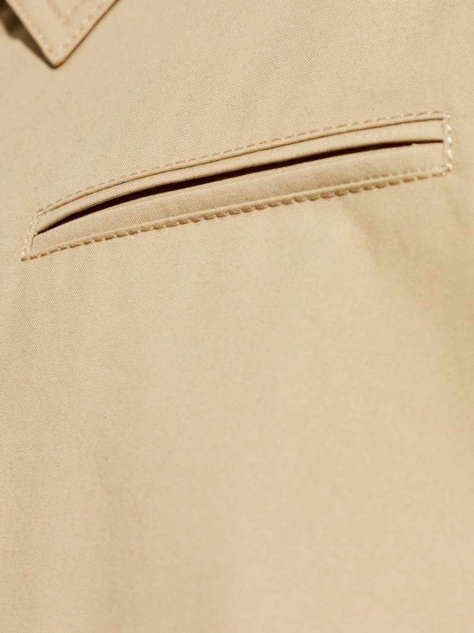 Moschino Beige Jacket with Dual Pockets Neutraal