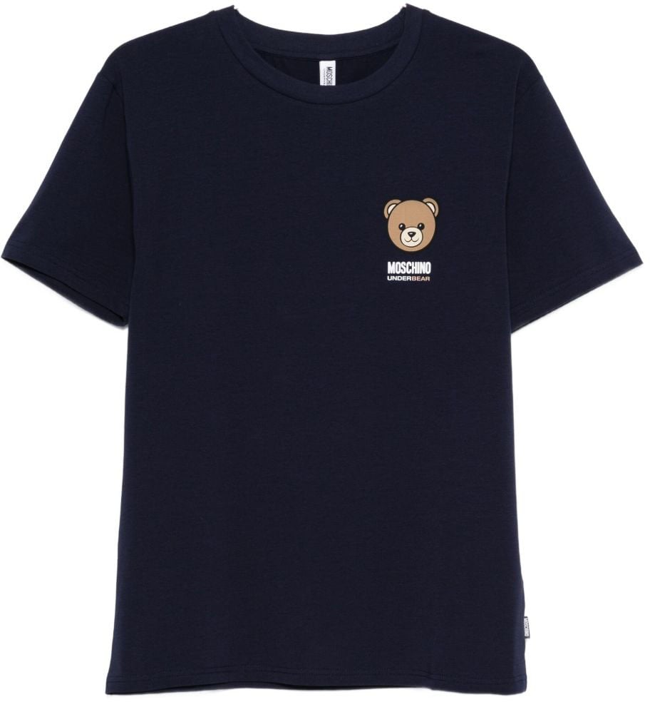 Moschino T-Shirts And Polos Marine Blauw