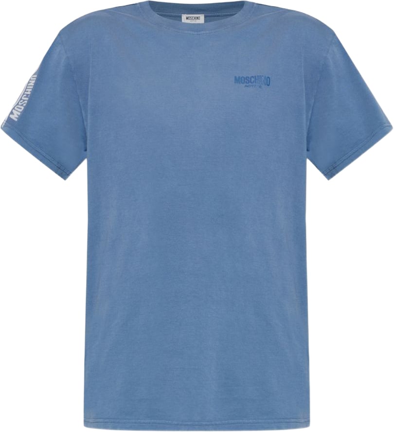 Moschino T-Shirts And Polos Blue Blauw