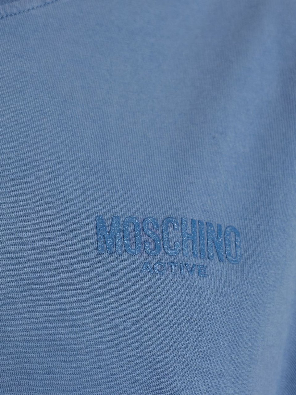 Moschino T-Shirts And Polos Blue Blauw